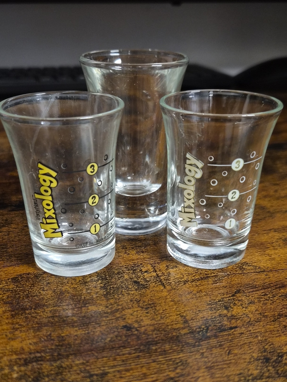 Mixology Shot Glasses with Measurement Markings - Set of 3